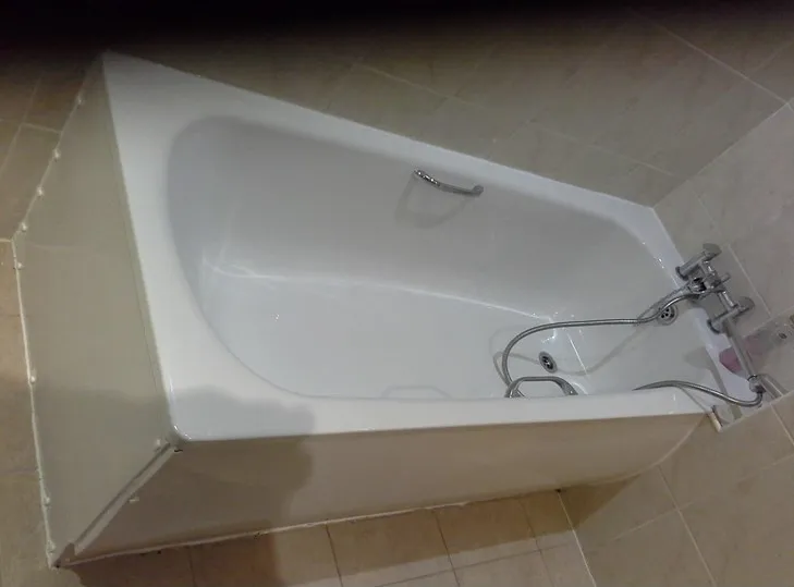 New bath installed and plumbed in by PHACS in a Leicestershire bathroom